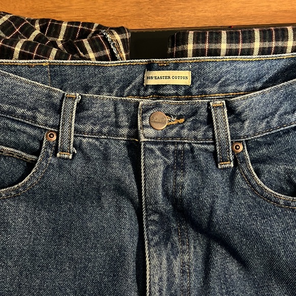 L.L. BEAN FLANNEL LINED JEANS - Picture 3 of 5